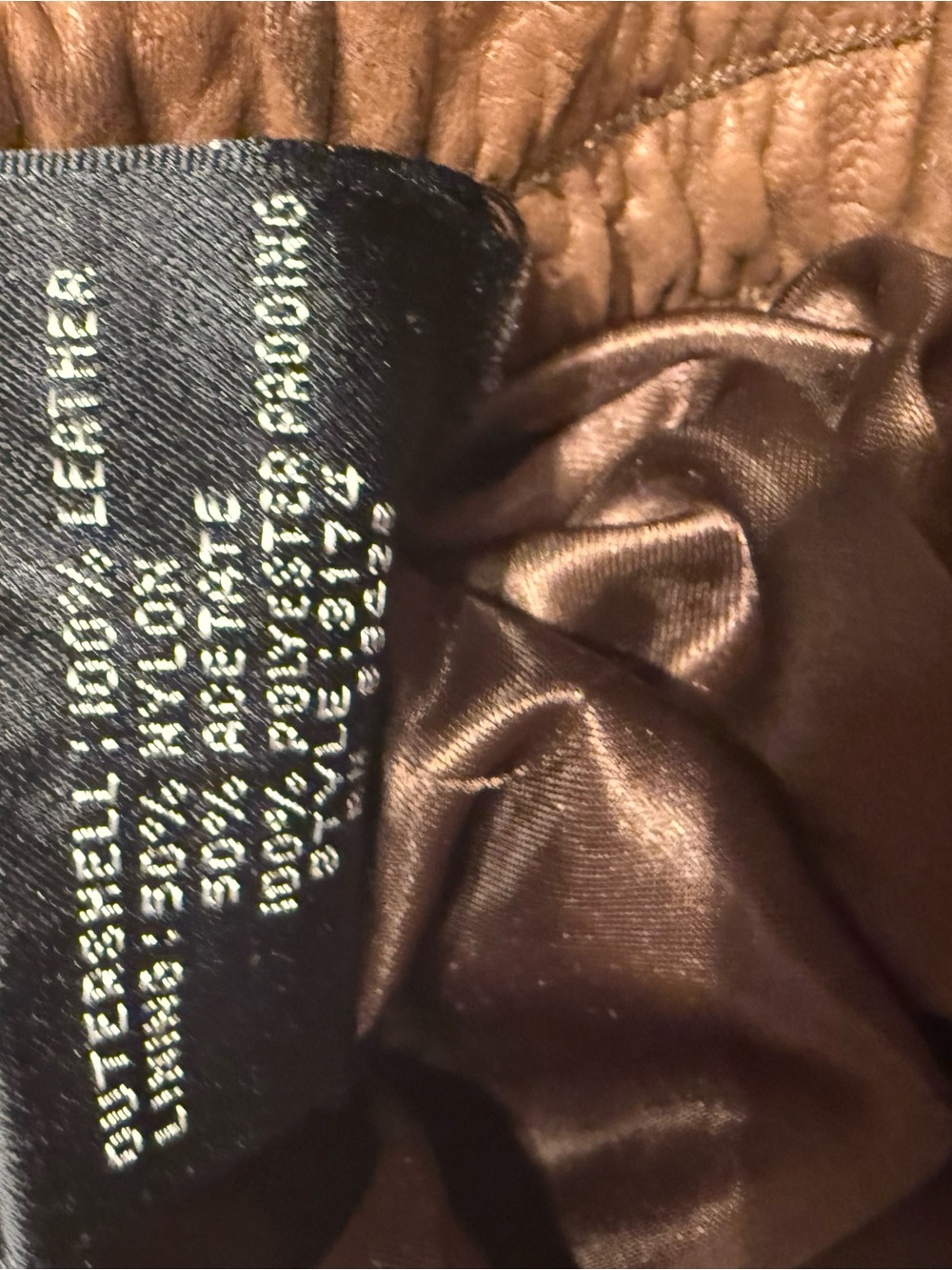 Men's Brown Leather Bomber Jacket - Rugged Quilted Panel Design - Picture 11 of 15